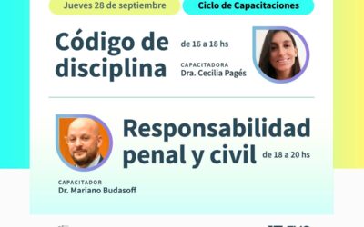 Capacitación: Código de Disciplina y de Responsabilidad Civil y Penal