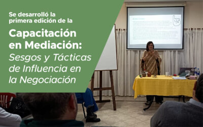 Se llevó a cabo la primera edición de la Capacitación en Mediación